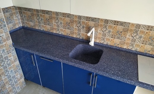 Интегрированная мойка из искусственного камня Tristone F102 (Южная Корея)